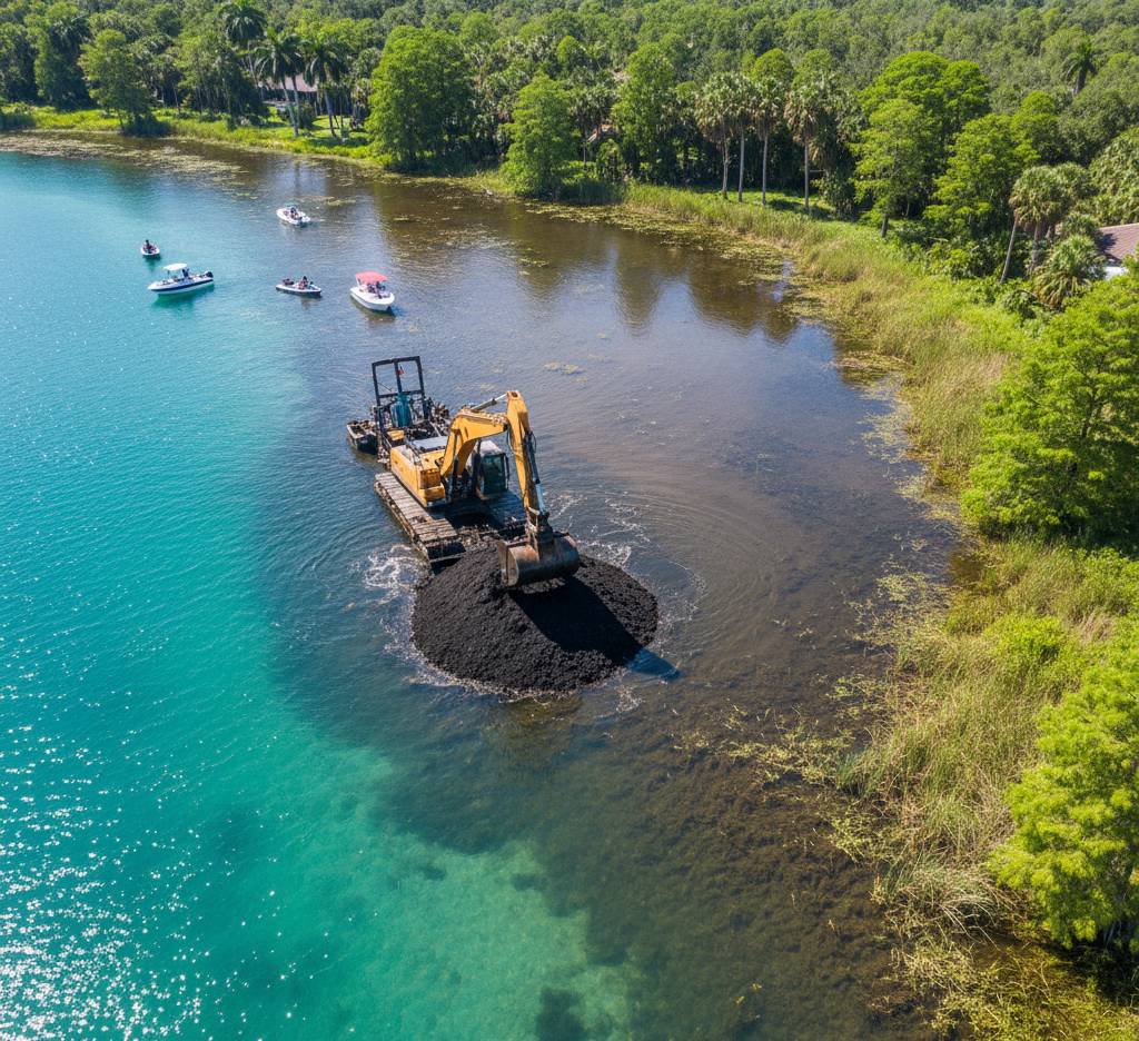 Mechanical Dredging for Florida Ponds and Lakes